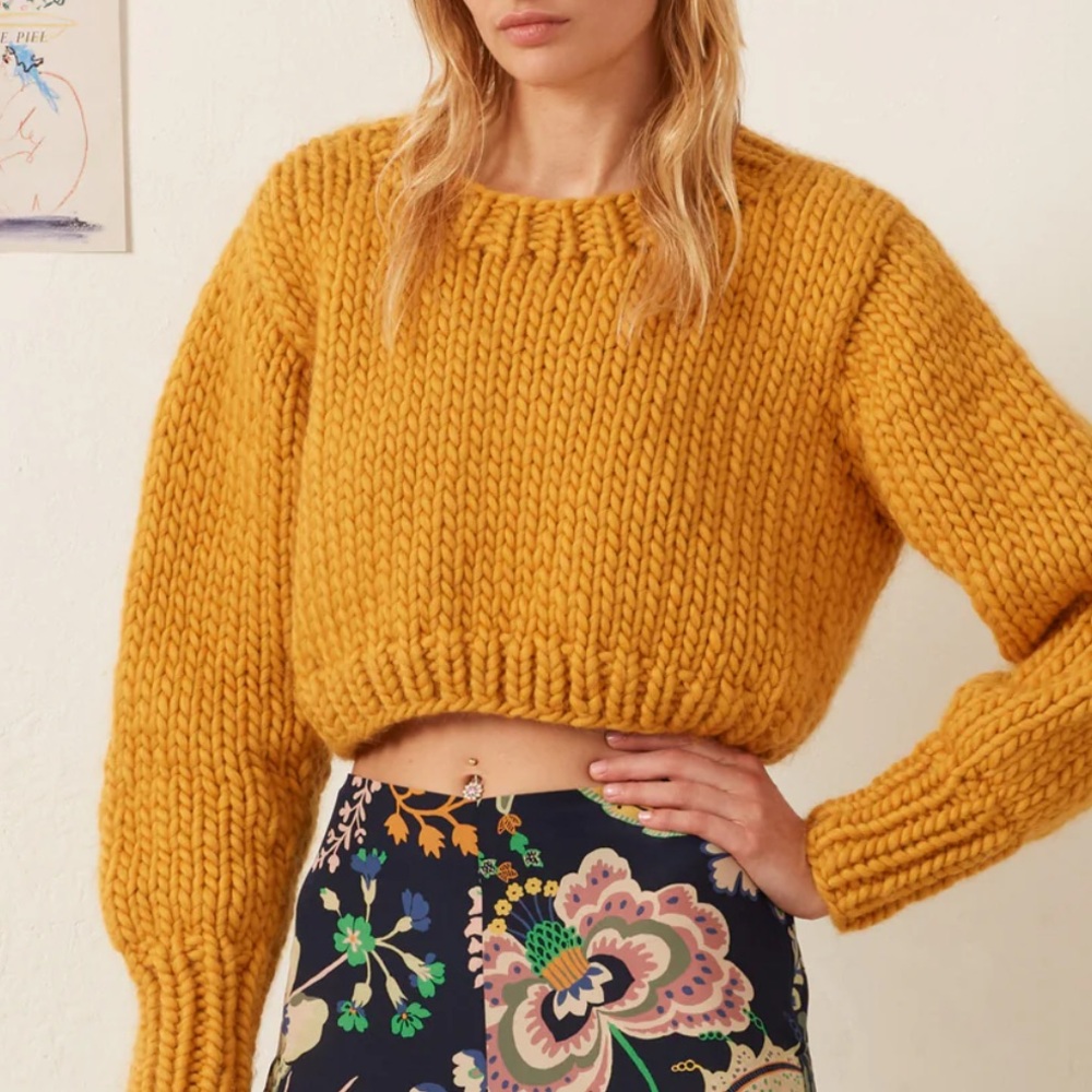 Alix of Bohemia Ella Mango Knit Sweater